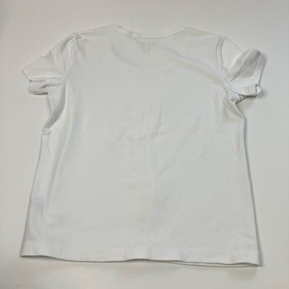 Chico's | Lot of 3 T-Shirts- Red, White, Blue Basic Cotton Spandex Womens Large - Picture 4 of 8